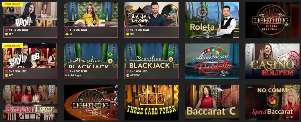 Booi cassino ao vivo.